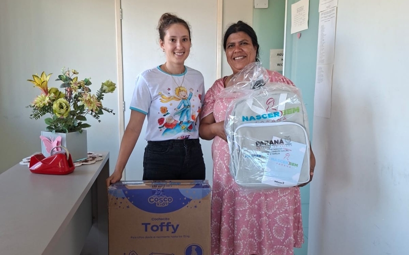 Centro de Referência de Assistência Social de São Manoel do Paraná realiza primeira entrega de kit do programa Nascer Bem Paraná