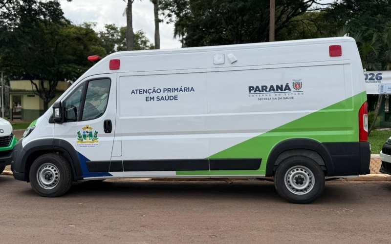 São Manoel do Paraná recebe nova ambulância do Governo do Estado e fortalece os atendimentos na saúde