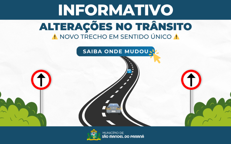 ALTERAÇÃO NO TRANSITO: Rua Inocente Ferreira Tadin passa a operar em sentido único de subida, rumo à Av. Rondon